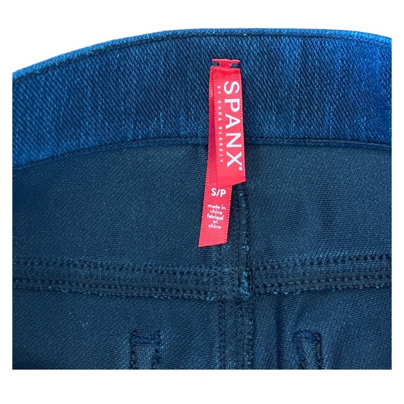 SPANX Jean-ish® Ankle Leggings Skinny Blue Denim Stretch Pull-on Women’s Size S - Picture 11 of 13